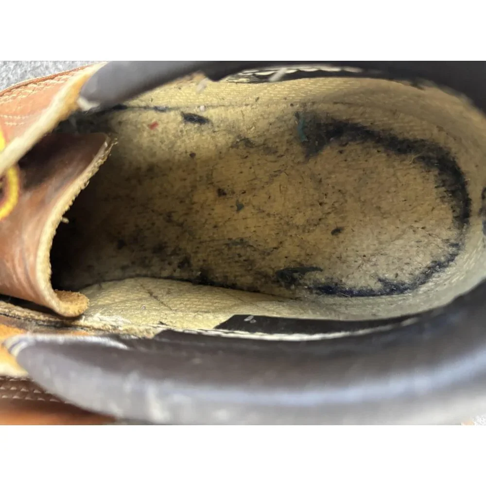 LL Bean Maine Hunting Shoes Mens Size 9 Brown Leather Rubber Duck Boots Made USA